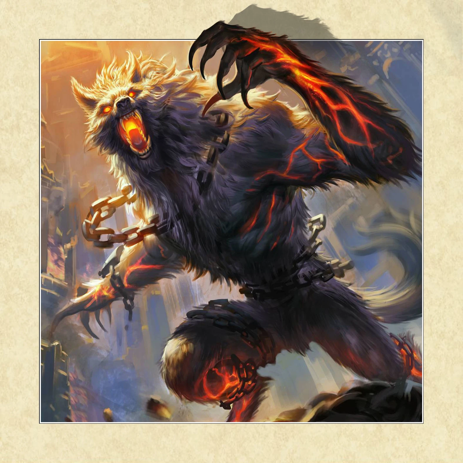 

3D Animal Star Wolf Poster Picture Canvas Painting