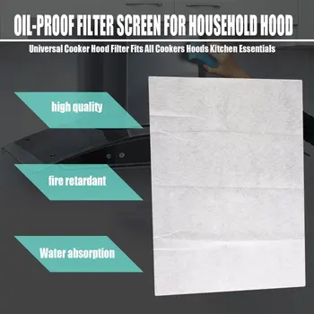 

Clean Cooking Nonwoven Range Hood Grease Filter Kitchen Supplies Pollution Filter Mesh Range Hood Filter Paper Oil Filter