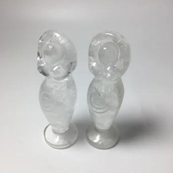 

Z Natural Clear quartz Crystal Hand Carved Angel Goddess Statue Figurine Wand Point Wicca Healing
