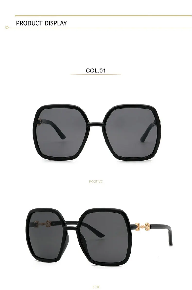 big sunglasses for women Fashion occident style big box letter dangle chain sunglasses woman wear cover street shot luxury designer personalized oculos black sunglasses women