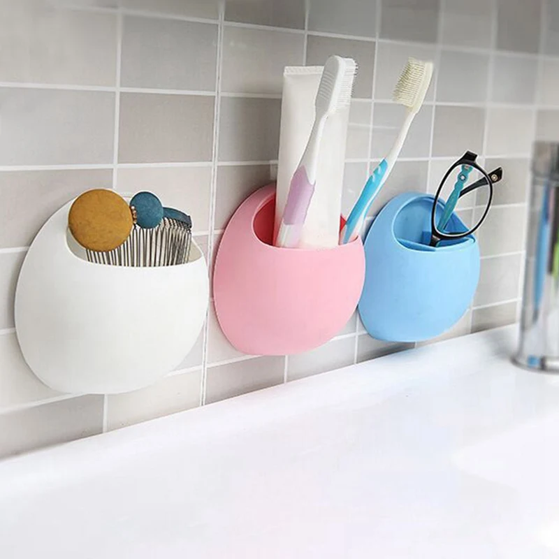 

Toothbrush Holder Pen Glasses Holder Wall Suction Cups Shower Holder Cute Sucker Suction Hooks Bathroom Accessories Set