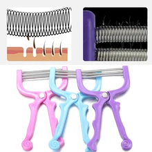 Эпилятор для удаления резьбы с 3 пружинами, высококачественный безопасный эпилятор для лица, инструмент для удаления волос, красота лица