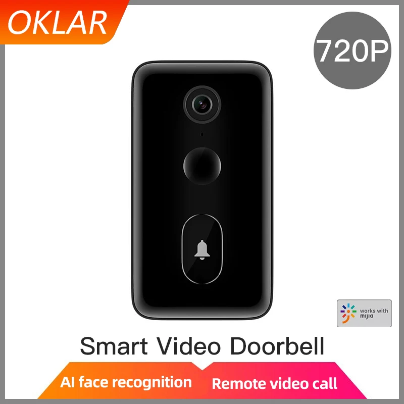 OKLAR Smart Video Doorbell 2 LITE 1080P HD Infrared Night Vision Mijia xiaomi AI Identification 2-way intercom Motion Detection
OKLAR Smart Video Doorbell 2 LITE 1080P HD Infrared Night Vision Mijia xiaomi AI Identification 2-way intercom Motion Detection