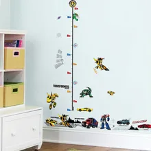 TFU020 Трансформеры мультфильм детская комната украшения наклейки на стену детская комната ножная линия настенные наклейки