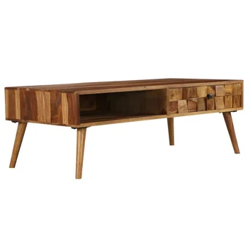 

vidaXL Coffee Table Solid Sheesham Wood with Honey Finish 110x50x37 cm