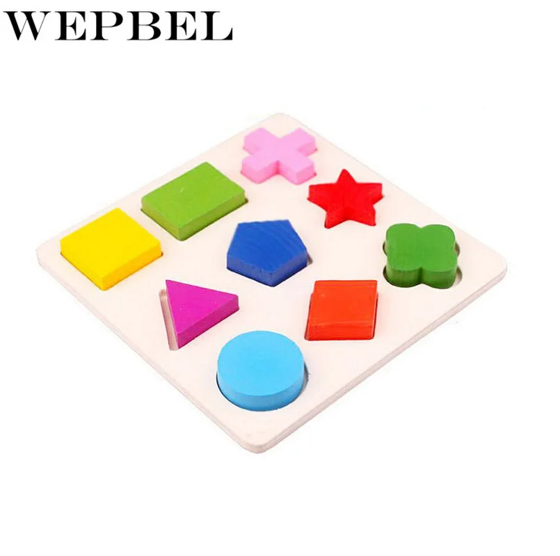 WEPBEL деревянный узор игрушечные кирпичи игрушка Монтессори образовательная игра ребенок возраст 3