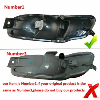

1X Bumper Light Rear Right Car Auto Side Marker Foglight Lamp For 04-09 Lexus RX330 RX350 RX400H