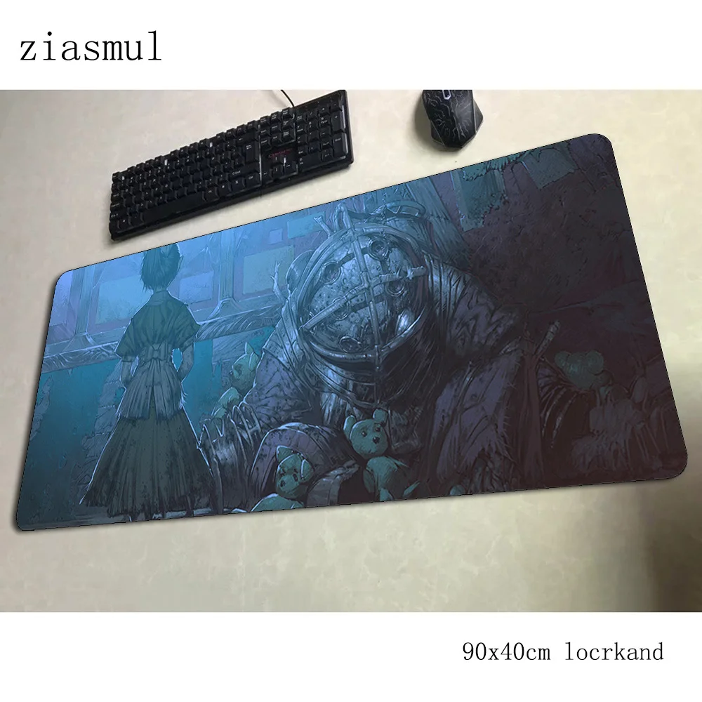 Bioshock padmouse, 900x400x3 мм, игровой коврик для мыши, высокое качество, коврик для мыши, геймерский компьютерный стол, большой коврик, notbook mousemat pc