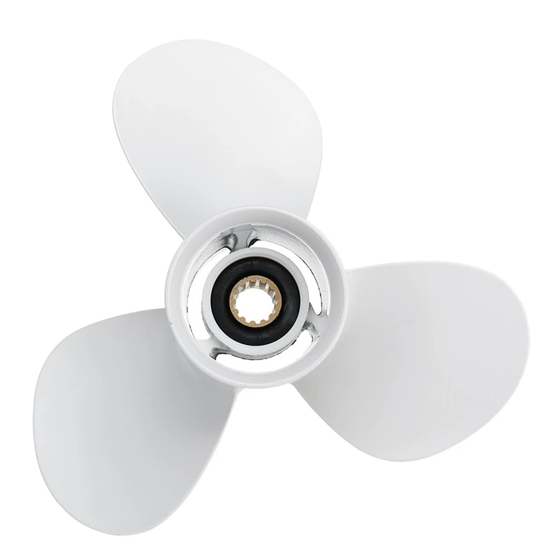 

Outboard Propeller 663-45974-02-98 11 1/2 X 13 For Yamaha 25-60Hp Aluminum Alloy 3 Blade Black 13 Spline Tooth R Rotation