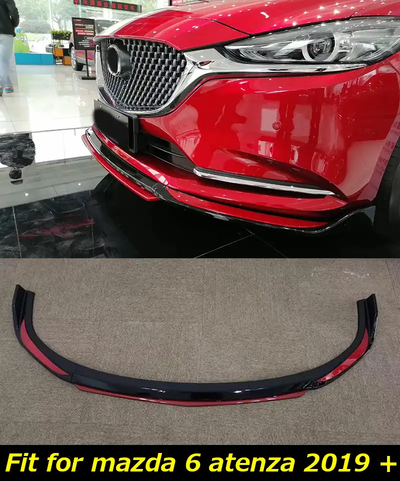 For 2014-2018 Mazda 6 Atenza Matte Black Front Bumper Body Kit Spoiler Lip