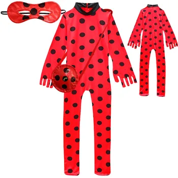 

2019 Girls Carnival Christmas Clothing Lady Kids Bug Halloween Cosplay Custume for Girl Suit Party Clothes Anime Print