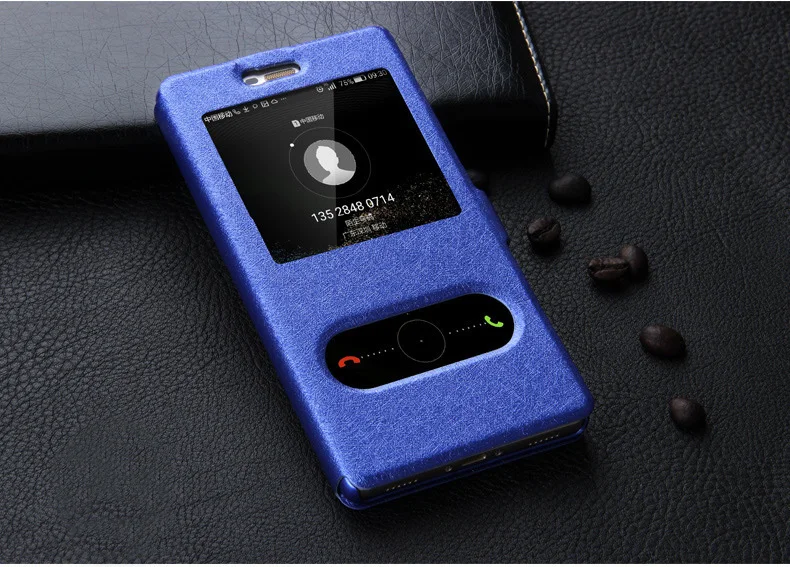 Y6 2018 Case Quick Window View Leather Flip Case For Huawei Y6 Prime 2018 ATU-L31 ATU-L42 Y 6 Prime 