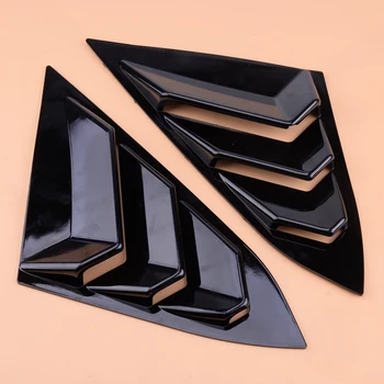

CITALL ABS Bright Black Window Quarter Vent Window Scoop Spoiler Louvers fit for Honda Civic Sedan 10th Gen 2016-2020