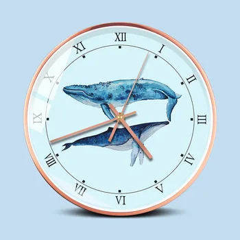 

The Nordic Wall Living Room, and Other Creative Personality Cute Cartoon Children's Room Modern Minimalist Clock Mute Household