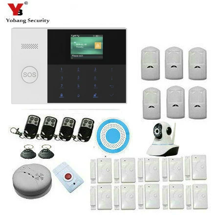 Yobang безопасности Wi-Fi беспроводная GSM домашняя охранная сигнализация 2G SIM Камера