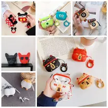 Для Airpods Pro 3D мультяшная Защитная крышка Bluetooth наушники силиконовый чехол s для Apple Airpods Pro Чехол милый Air pods 3 Чехол