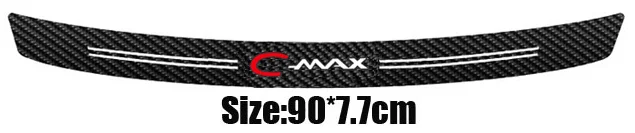 cmax 90cmx7.7cm Углеродные волокнистые автомобильные наклейки для ford focus cmax smax - Название цвета: cmax 90cmx7.7cm