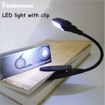 

Portable LED Book Light Mini Night Light with Clip Flexible Book Reading Lamp Mini Light for Reading Beadroom Reader Emergency