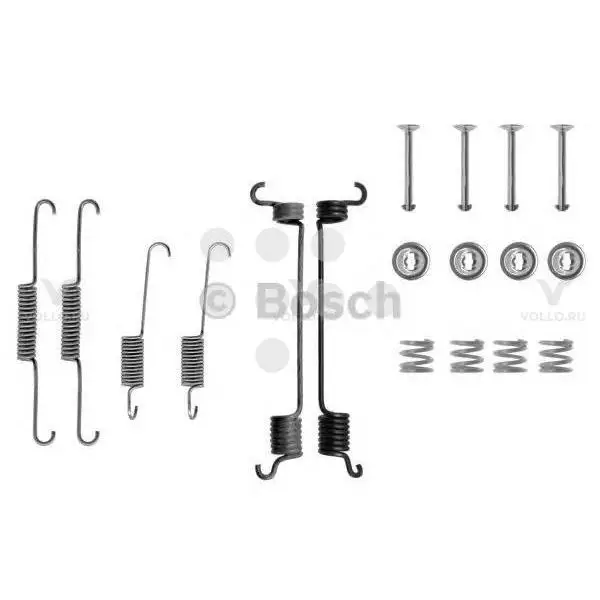 1987475124 BOSCH БАРАБАН.КОЛОДКИ МОНТАЖ