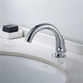 

kitchen Single Cold Stainless Steel Faucet Basin Wash Basin Single Cold Faucet Quick Open Basin Dragon