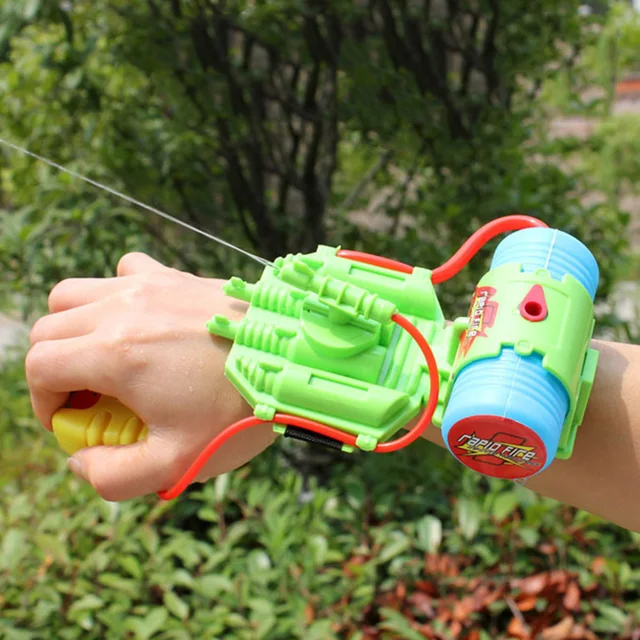 Kids Plastic Wrist Sprinkling Water Gun Toy Swimming Pool Beach Outdoor Shootered Kids toys 4