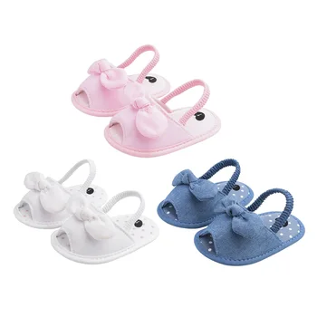 

Newborn Baby Girls Shoes Summer Cute Bowknot Sandals Breathable Baby Shoes Soft Infants Prewalker Indoor Outdoor Feetwear Shoes