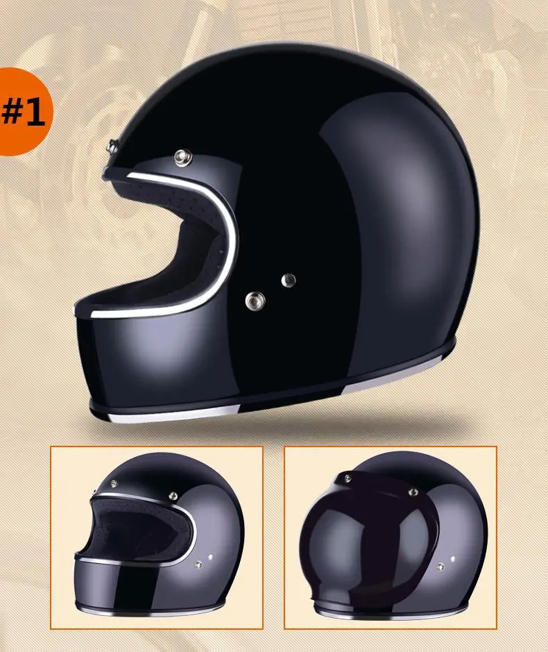 Универсальный мотоциклетный шлем, полностью покрытый шлем, Ретро шлем для мотокросса, для улицы, для верховой езды, для пешего туризма, защита, capacete de motocicleta