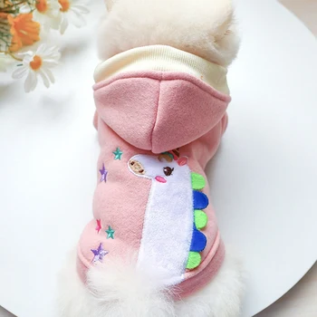 

Cute Animal Pink Gray Hoodie For Small Dogs Chihuahua XS XL Pet Autumn Winter Outfit Drop Shipping Little Small Animal Supplies