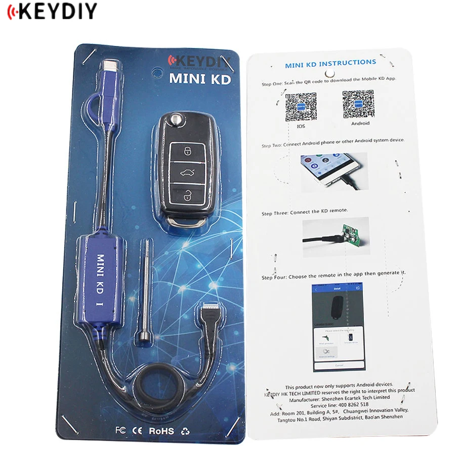 KEYDIY мини KD Key Maker генератор пультов склад в вашем телефоне Поддержка Android сделать более 1000 автоматических пультов