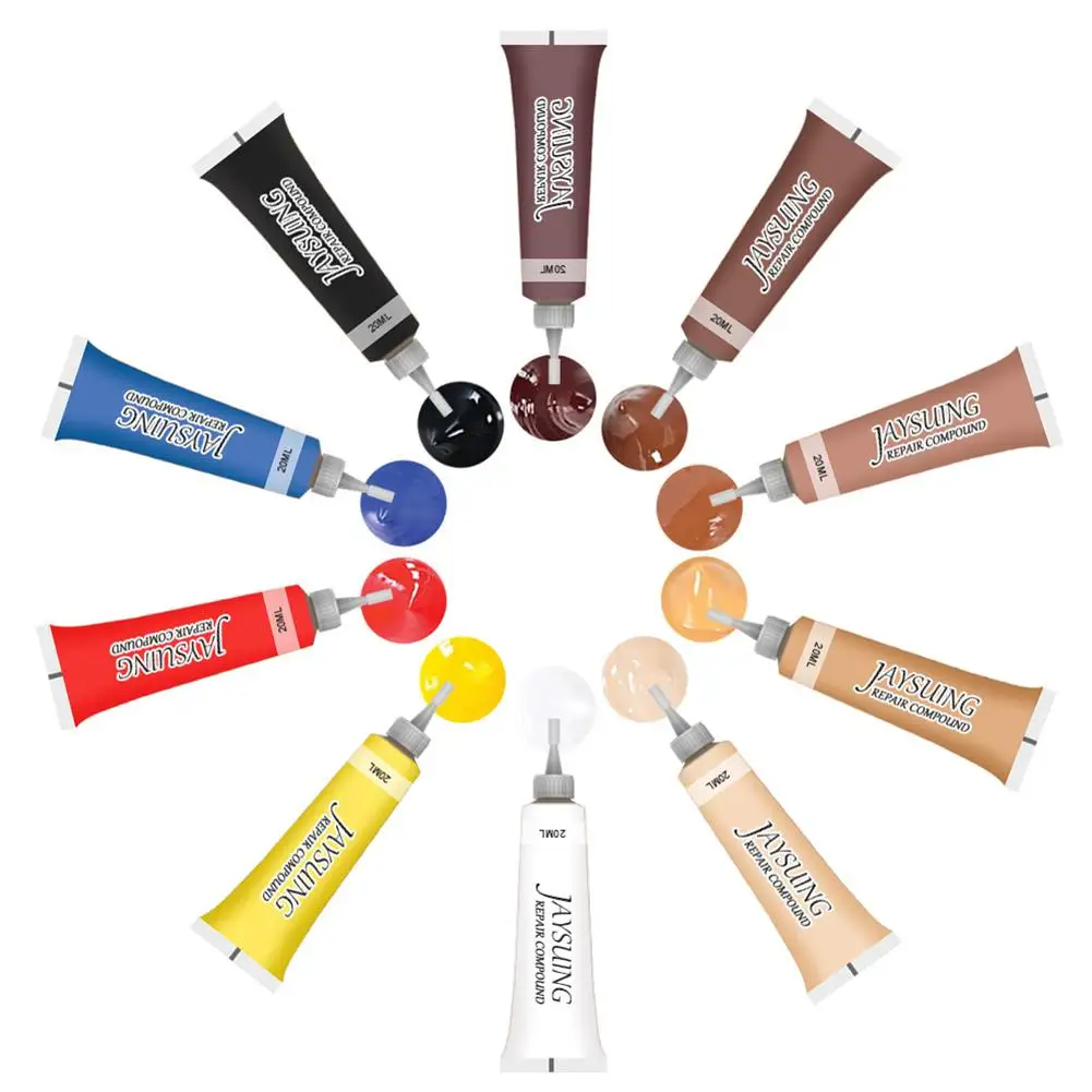 Leather Repair Kits Durable Professional Vinyl Restore Cream Set For Furniture Car Seats Shoes Liquid Scratch Filler | Автомобили и