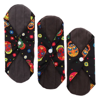 

Washable Bamboo Sanitary Towel Napkin Pads Menstrual Liners Mama Cloth Women Feminine Hygiene Products Reusable Sanitary Pads