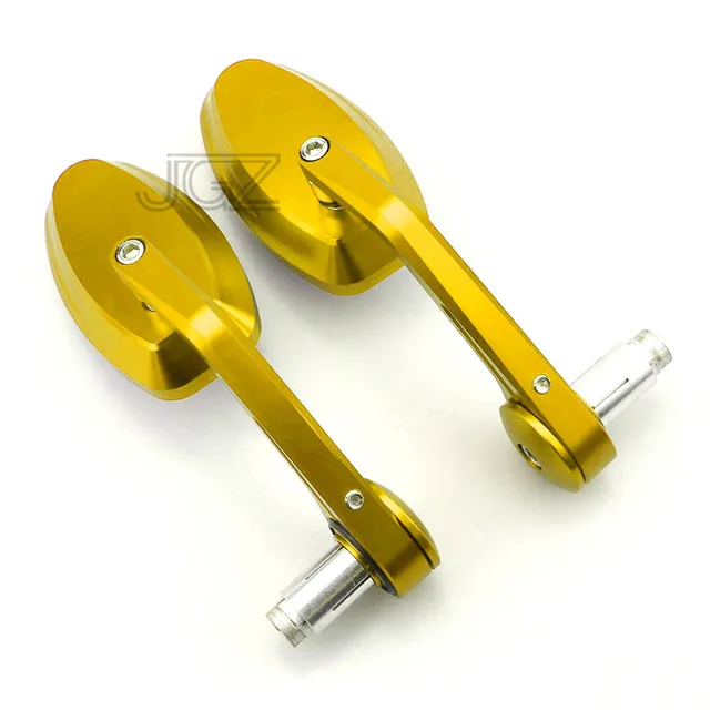 Motorcycle Accessories 22mm CNC Aluminum Oval Handlebar Bar End Rear View Side Mirrors for KTM DUKE RC 390 125 790 250 200 690 Gold