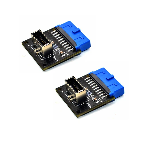 

USB 3.1 Front Panel Socket to USB 3.0 20Pin Header Male Extension Cable Adapter for Motherboard Card 20P USB to TYPE-E Connector