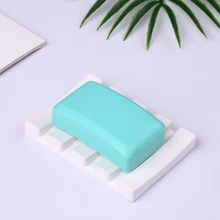 Абсорбирующий диатомит мыльница мыло Бар держатель само-сухой диатомовый земля мыло заставка держа подставку белый