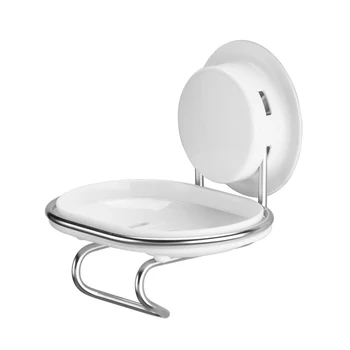 

1Pcs Bathroom Suction Hardware Household Wall Hanging Soap Rack Net Dish Container for Bathroom Hotel Hanging Soap Rack A30