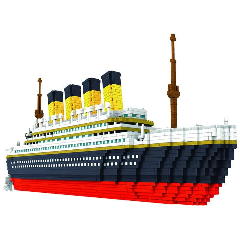 Большие 3800 шт Строительные блоки Titanic модель круизного корабля лодка DIY сборные строительные Алмазные Блоки Модель Классические кирпичные игрушки
