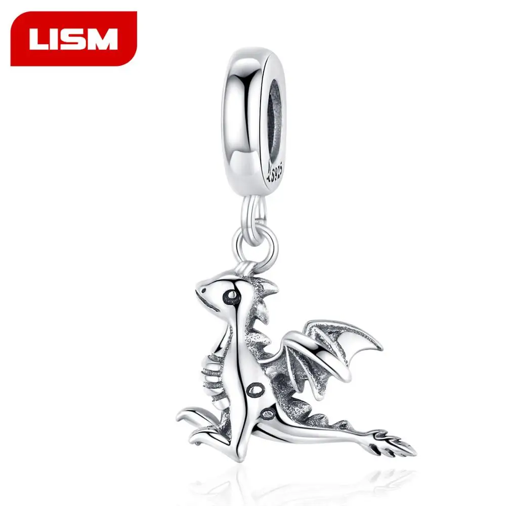 

Authentic 925 Sterling Silver Charm Flying Dinosaur Charms Fit Pandora Bracelet Bangle DIY Jewelry