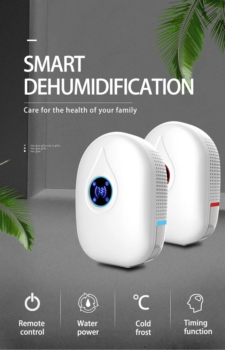 

100-240V 22W Portable Mini Air Dehumidifier 800ml Clothes Dry Heat Moisture Dehydrator Bedroom Basement Home Air Dryer Machine