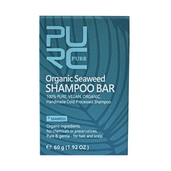 

Scalp Travel Treatment Shampoo Bar Vegan Seaweed Handmade Cold Processed Safe Anti-Dandruff Hair Wash Cleaning Home Natural