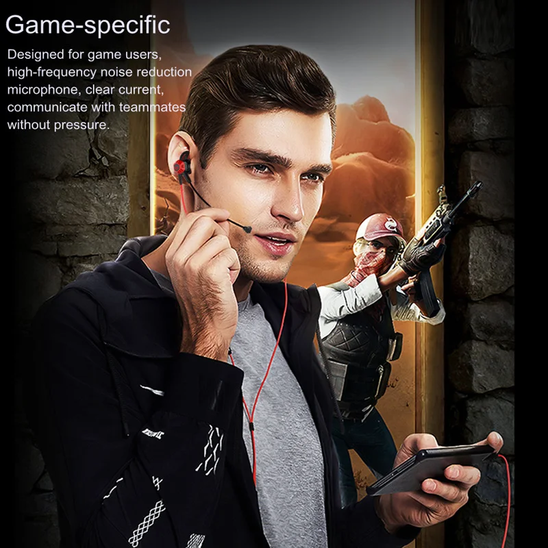 Langsdom G100X Gaming Earphone Headphones With Mic Stereo PUBG Headset Gamer auriculares fone de ouvido for Phone PS4 Switch