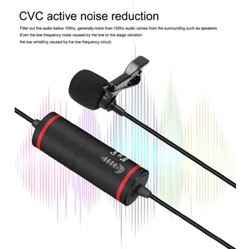 

KM-D1 Cable Lavalier Cilp Microphone With Button Battery Condenser Microphone for Phone & Camera SLR Vlog Recordering microfono
