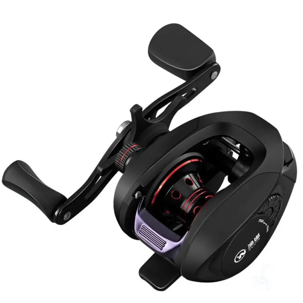 

DSstyles 5 Bearing Metal Wire Cup Low-Profile Lightweight Reel Fishing Bait Casting Reels 6.3:1 Speed Ratio Fishing Equipment