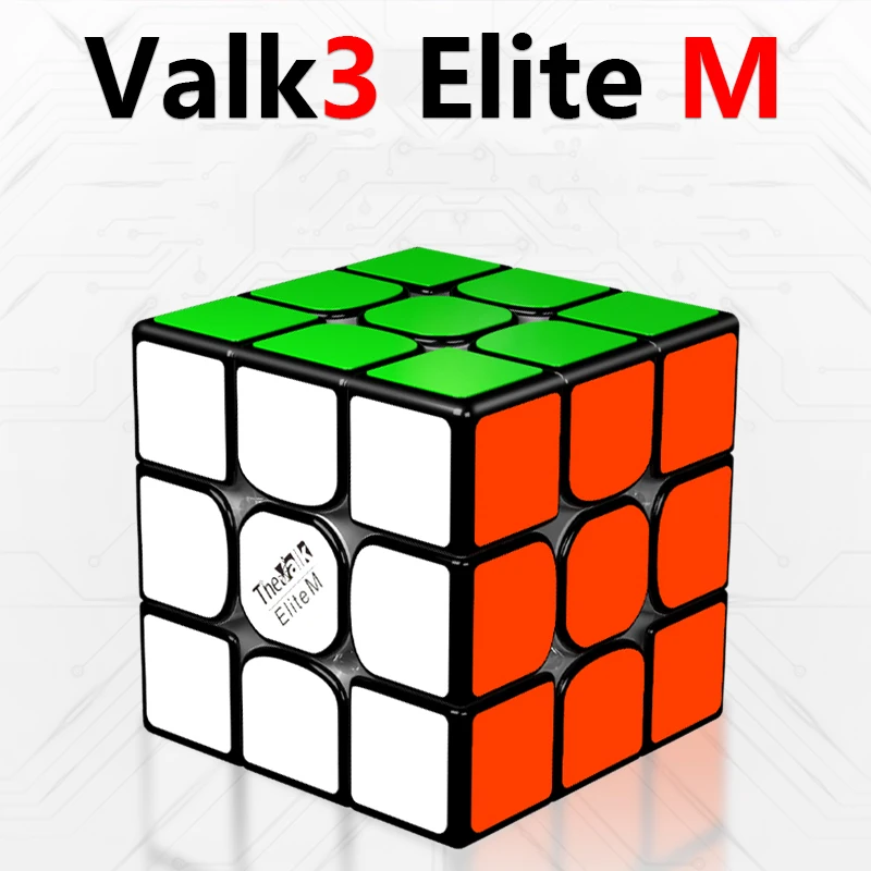 Кубик Рубика Qiyi Valk3 Elite M 3x3x3 магнитный Магический кубик скоростные кубики Valk 3 3x3