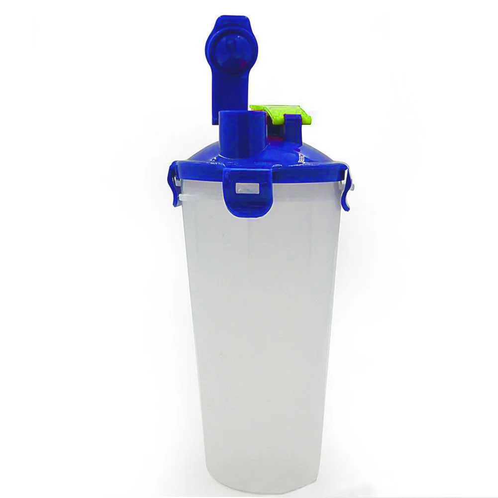 

Exercise Non Toxic Work Out Protein Blender Bottle Shake Cup Drinking Portable Outdoor Plastic Mixing Double Mouth Lightweight