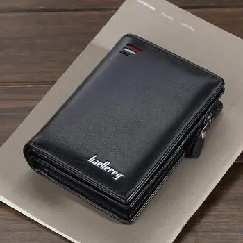 

simple black color men wallet New Design Small Money Purses Wallet For Men 200815-37