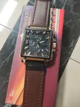 Reloj deportivo para hombre, cronógrafo de cuarzo, con Esfera Grande cuadrada de cuero, marca superior de lujo, a la moda, resistente al agua, nuevo, 2021