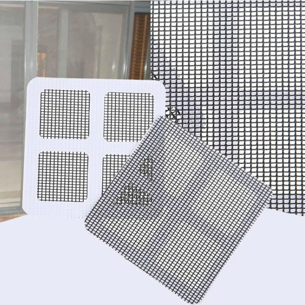 

10pcs Stickers Mesh Window Fix Net Window Self Adhesive Useful Anti Mosquito Fly Bug Insect Repair Screen Wall Patch Screen