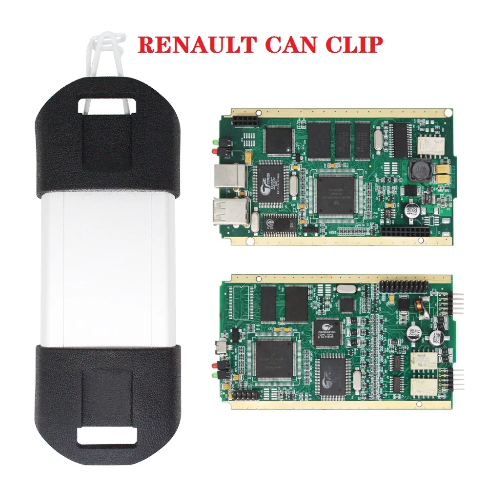Для Renault Can Clip V211 полный чип CYPRESS AN2131QC AN2135SC диагностический интерфейс для