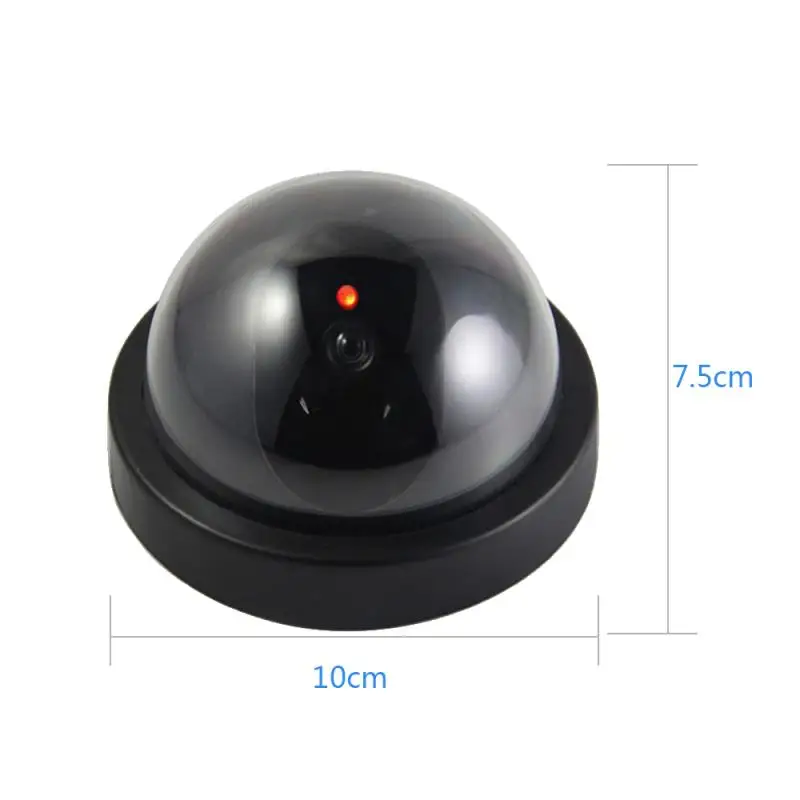 Dome Simulation Burglar Alarm Camera Indoor Outdoor Surveillance Fake CCTV Home Camera LED Light Emulate  Webcam for Warning-5