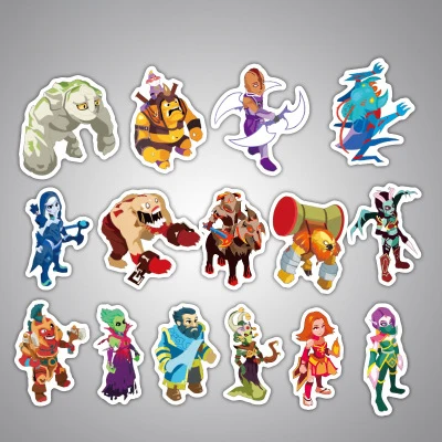 50 шт. наклейки из игры Dota sticker s Dota 2 наклейки с героями для ноутбука Pad багаж наклейка s гитарная наклейка книга стикер пакет